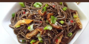 noodles with shiitake mushrooms