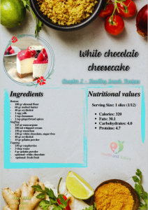 White chocolate cheesecake Healthy Recipes