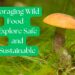 Foraging Wild Food - Explore Safe and Sustainable Practices with a mushroom in a grassy forest setting.