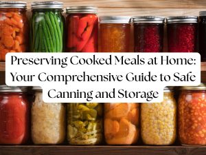 Preserving Cooked Meals at Home: A Complete Guide to Safe Canning and Storage